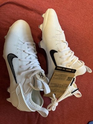 Nike Alpha Huarache 9 Elite Lacrosse Cleats White/Black Colorway