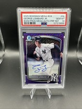 2025 Bowman Megabox George Lombard Junior Prospect Mega Auto Purple /199