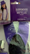NIP Purple Suspenders and Bow Tie Free Shipping