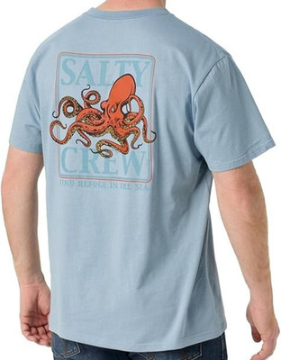 Salty Crew Man's Size L Ink Slinger Classic SS T-Shirt Blue Fog
