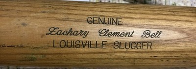 Game Used Louisville Slugger 125  Powerized Wooden Bat Zach Clement Bell