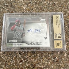 2021 Stadium Club Alec Bohm Rookie Auto /25 *MINT CONDITION* 9.5 Lone Star 