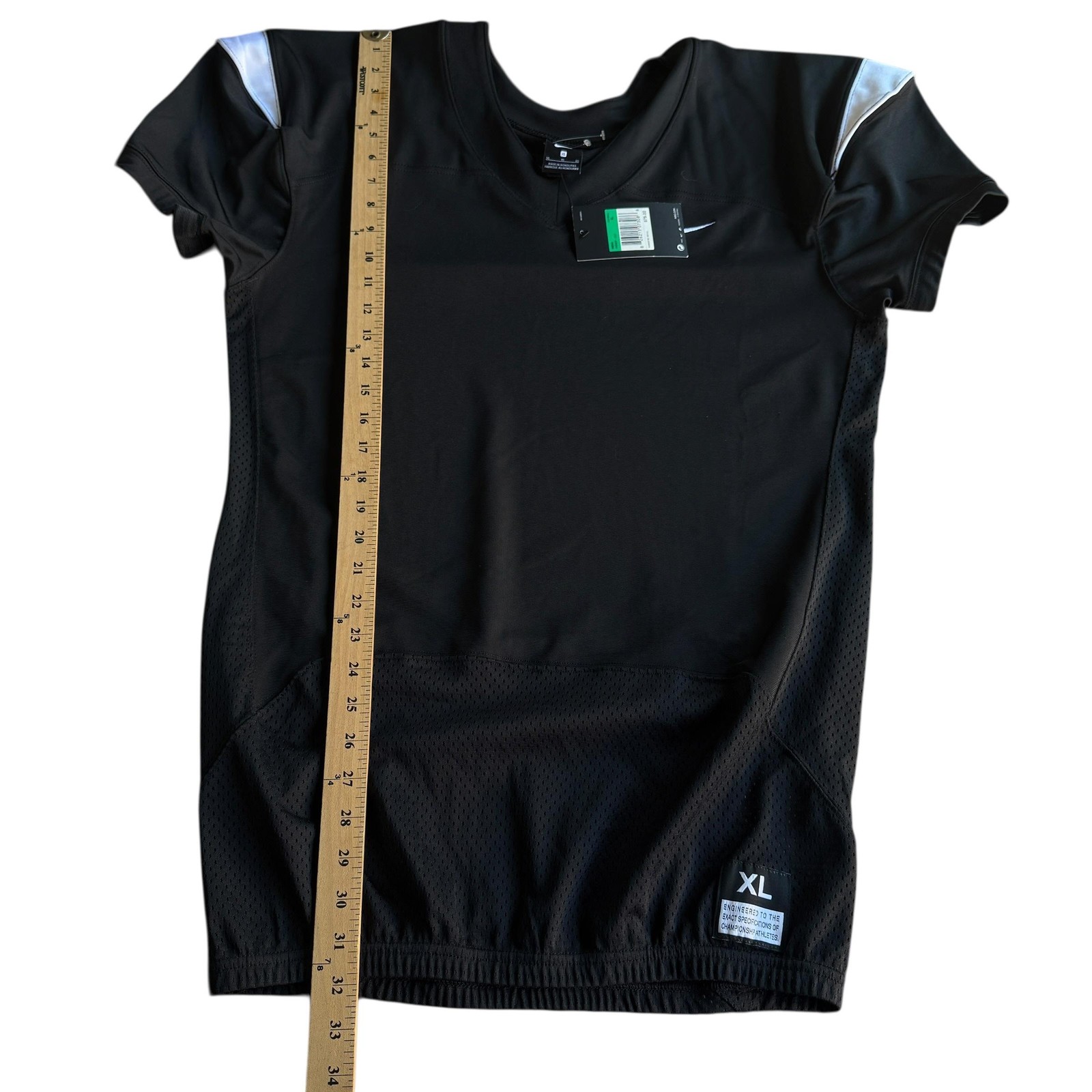 Nike Shirt Mens XL Black Football Practice Mesh Jersey Stretch 845929-012 thumbnail 9