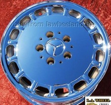 Set Of 4 Chrome 15 Mercedes Benz 560sl 560sel 420sel 300sdl Oem Wheels 65139