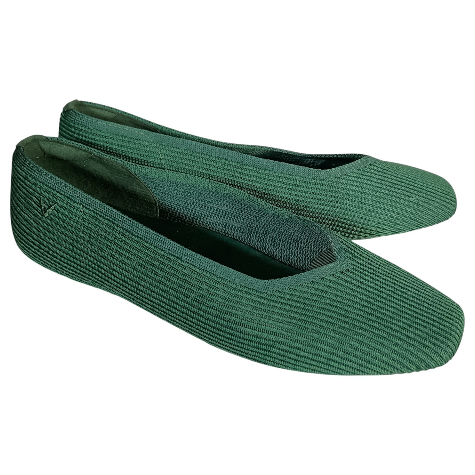Vivaia Flats 9 Womens Green Margot 2.0 Synthetic Slip On Square Toe Comfort Cut-image