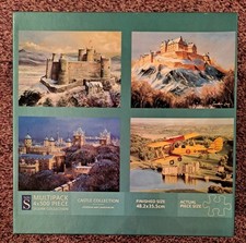 4 x 500 Piece Jigsaw - Castle Collection by WH Smith (48.2cm x 35.5cm)