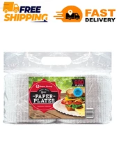 Super Strong Heavy-Duty Paper Plates, 9" (600 ct.) Microwave Safe, Cut Resistant