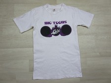 Vintage 70s Cyclone Big Toobs T-shirt S Hot Rod Car Parts Drag Racing Humor