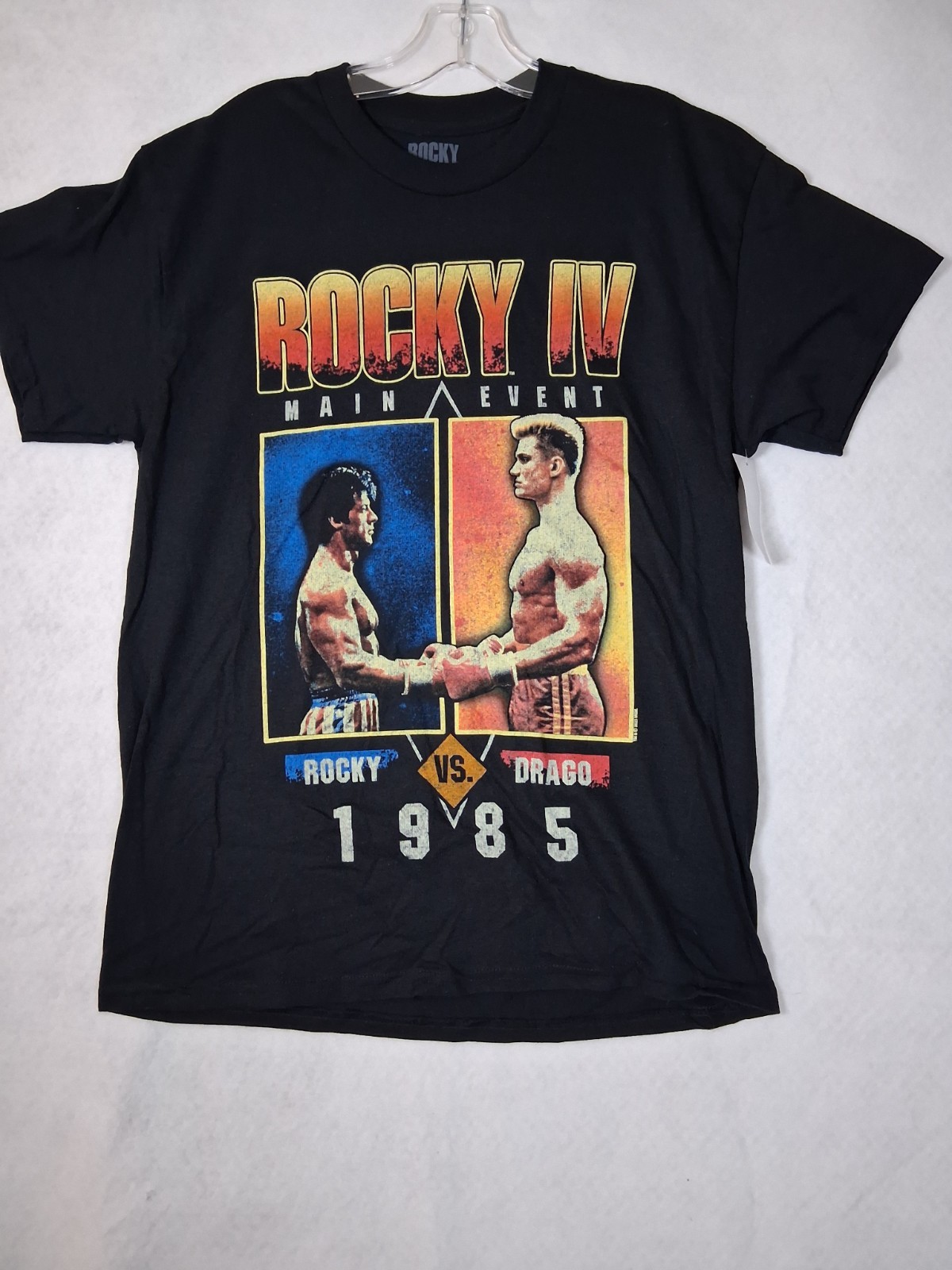 NEW Rocky IV T-shirt Men's 2XL Vs Ivan Drago The Russian Boxing Movie Main Event