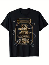 Men's Beekeeper T-Shirt - Funny Beekeeping Shirt with Honey, - Black Beekeeping