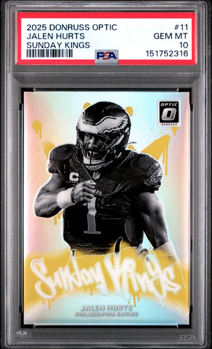 2025 Donruss Optic Jalen Hurts Base (PSA 10)