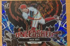 2023 Donruss Baseball Mick Abel Unleashed Blue 044/249 #U8 Twins