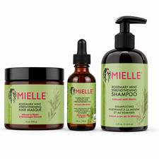 Mielle Organics Rosemary Strengthening Shampoo, Masque & Scalp Oil (Set of 3)