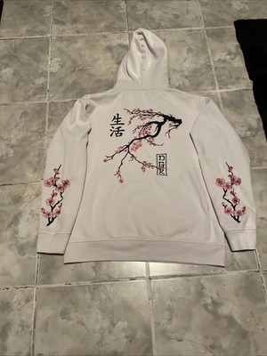 DGK Dirty Ghetto Kids Hoodie Large White Cherry Blossom