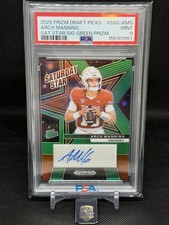 2025 Panini Prizm Draft Picks Saturday Star Signatures Arch Manning Green Prizm