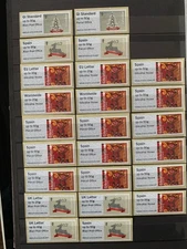 GIBRALTAR COLLECTION OF 61 x POST & GO STAMPS 2015-2016 MNH MINT