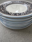Set of 12 Wedgwood Dark/Navy Blue Florentine 6" Bread Plates — photo 5