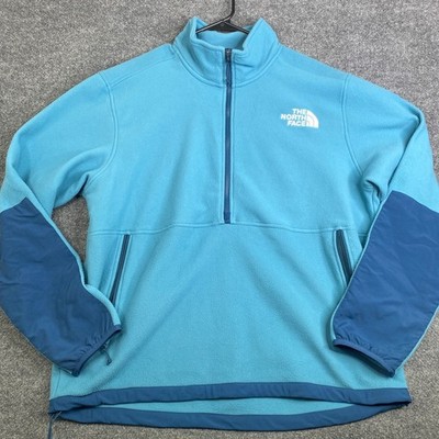The North Face Mens TKA Glacier 1/4 Zip Fleece Pullover Blue XL NF0A52ZY