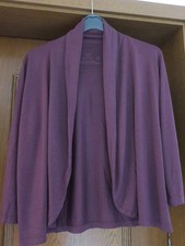 OPUS Jacke Jäckchen Bolero Cardigan Feinstrick 3/4 Arm Gr. 38, bordeaux, Viskose