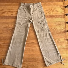 Wild Fable Women's Khaki Wide Leg Cargo Pants Size S
