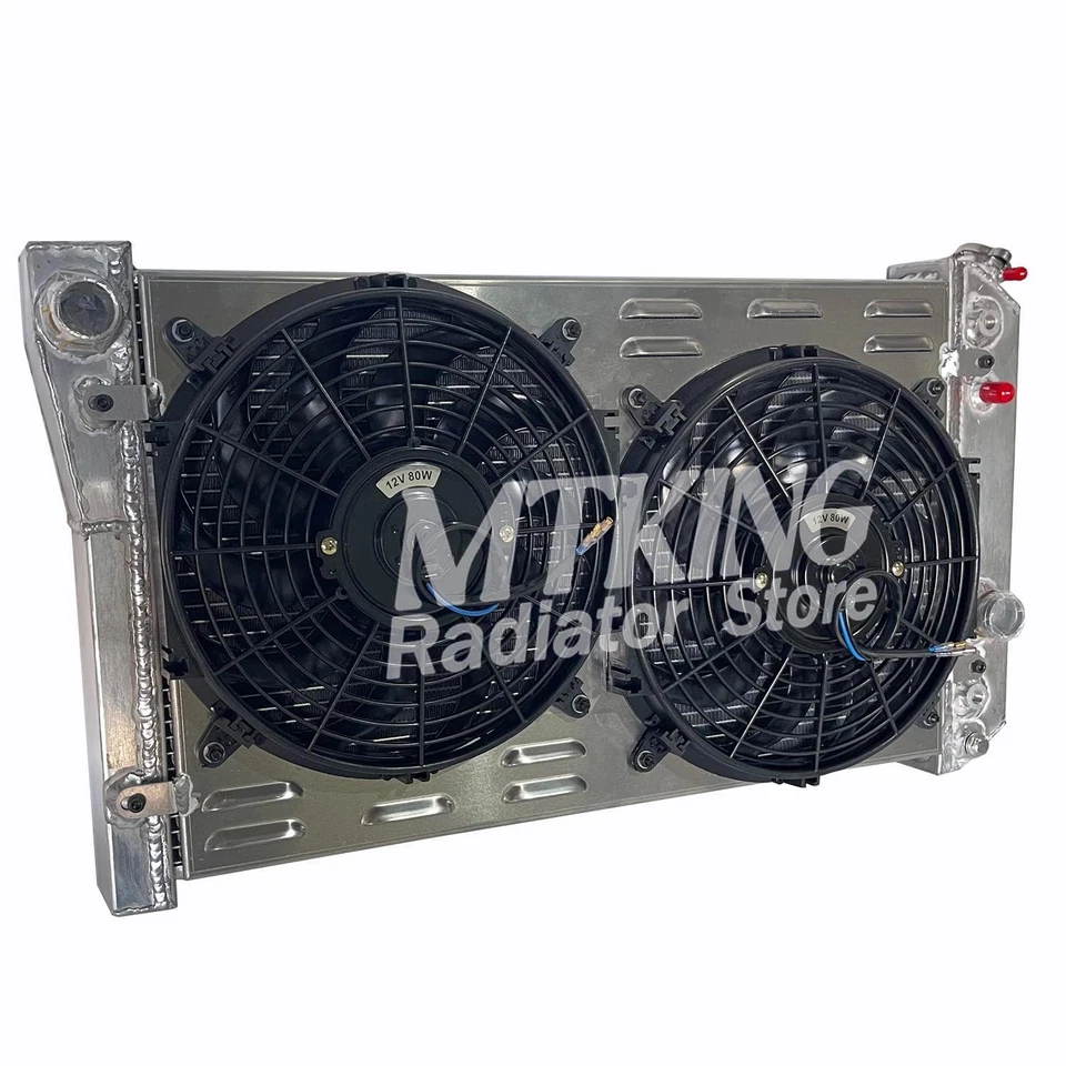 Radiador + ventilador para Chevrolet Corvette 1984-1990 / Chevrolet S10 Blazer 1982-2002 Foto 3 de 4