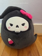 Original Squishmallows 7.5" Jane The Grim Reaper Plush Halloween 1st to Market