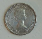 Canada 1957 25-Cent Coin Quarter