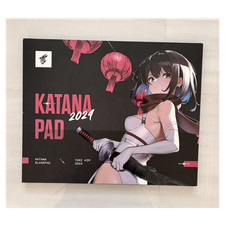 Yuki Aim Katana 2024 Glass Gaming Mouse Pad, Anime Design, Multicolor