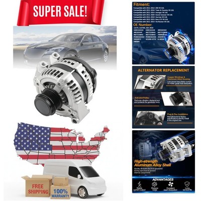 High Output 160A 12V Alternator Replacement for V6 3.6L - Reliable Performance