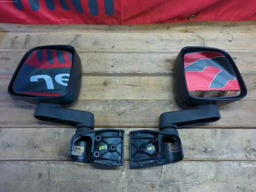 03-06 04 05 Jeep Wrangler TJ Side View Door MIRRORS Black 97-06 Free Shipping