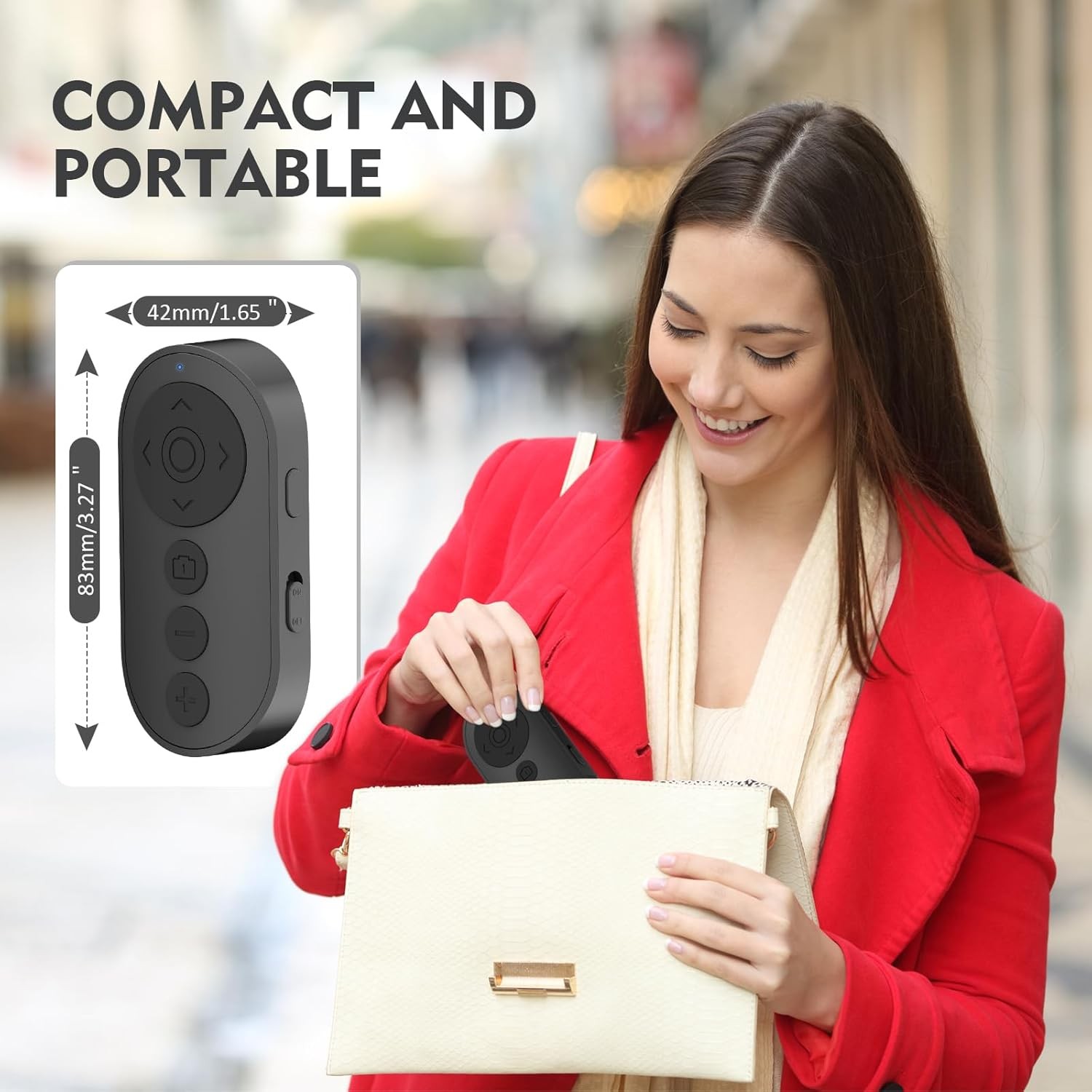Wireless Camera Remote Control with Zoom in/Out for Android & iPhone,Versatile S