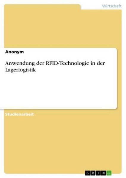 Anwendung Der Rfid-Technologie In Der Lagerlogistik Anonymous-image