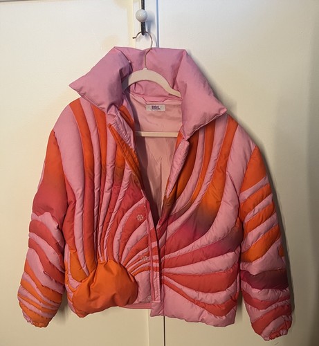 New ERL Pink Sunset Duck Down Puffer XL