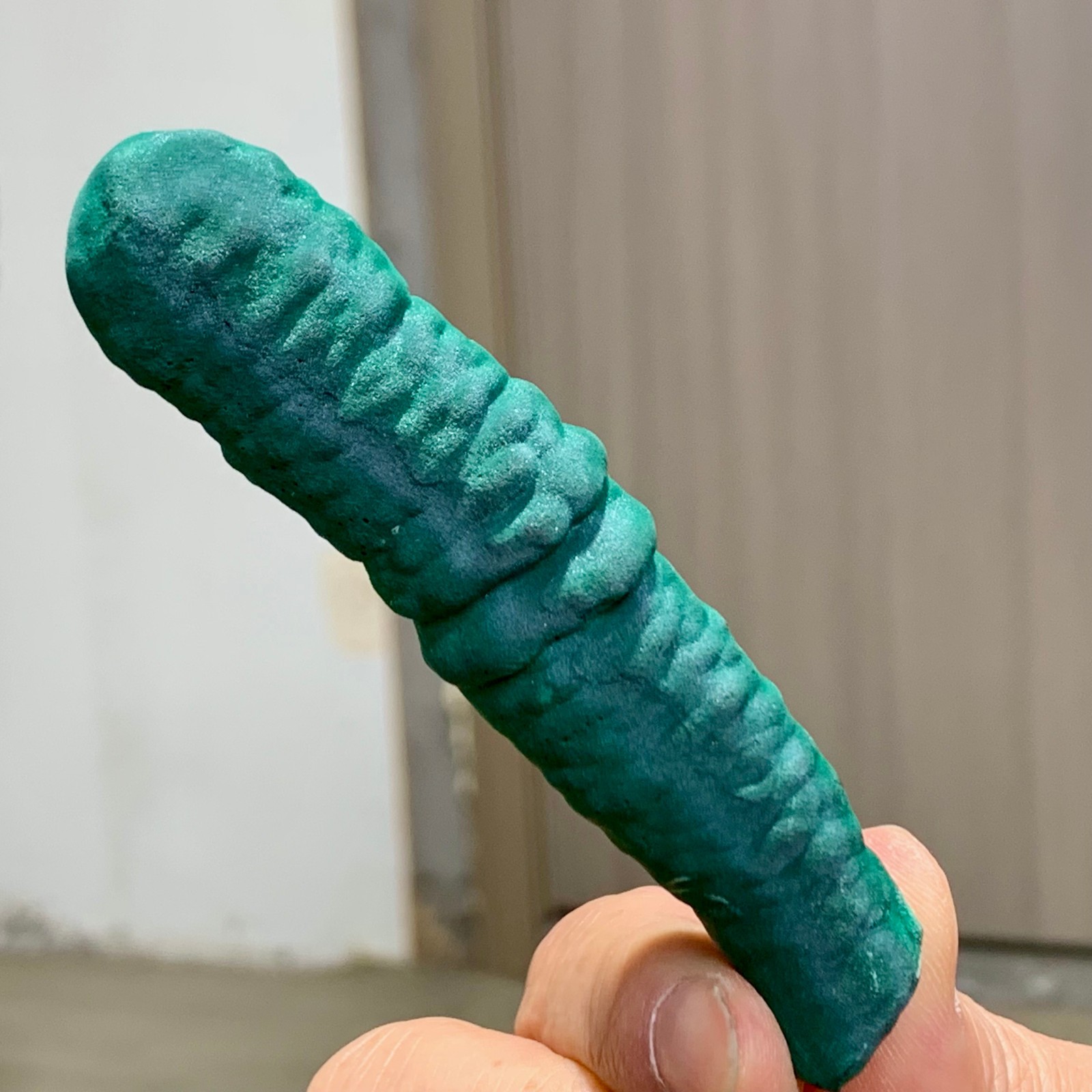 83g Natural Columnar Malachite transparent cluster rough mineral sample