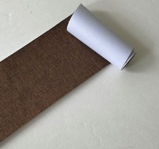 Linen Repair Patch Roll 3"x60" Self-Adhesive Fabric Couch Tape Brown Linen