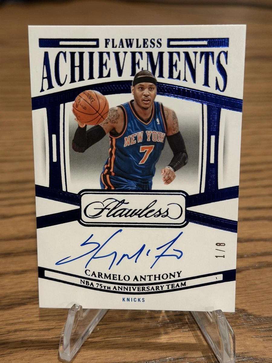 Panini Carmelo Anthony Basketball Autographed Sports Trading Cards