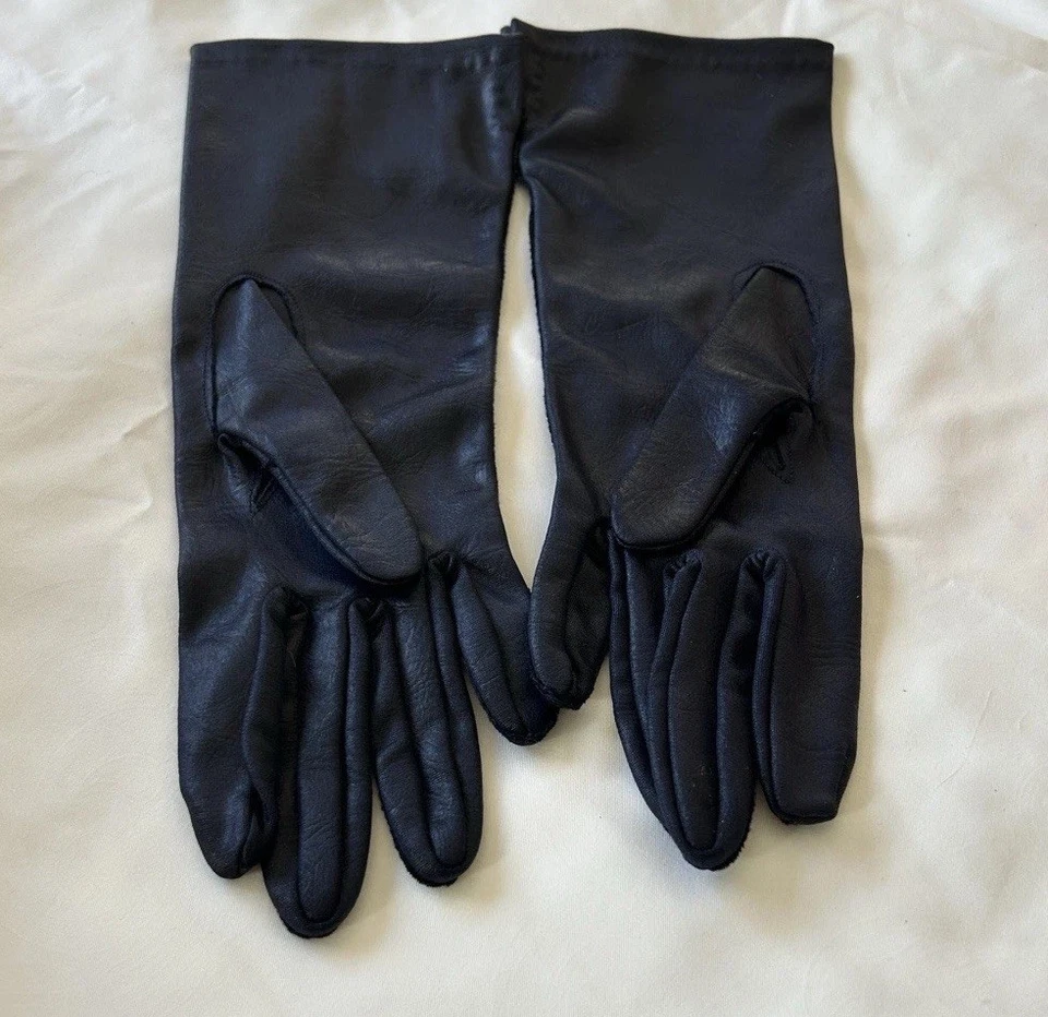 Guantes De Colección Van Raalte Azul Medianoche Antebrazo Damas Talla S Nunca Usados Foto 3 de 4