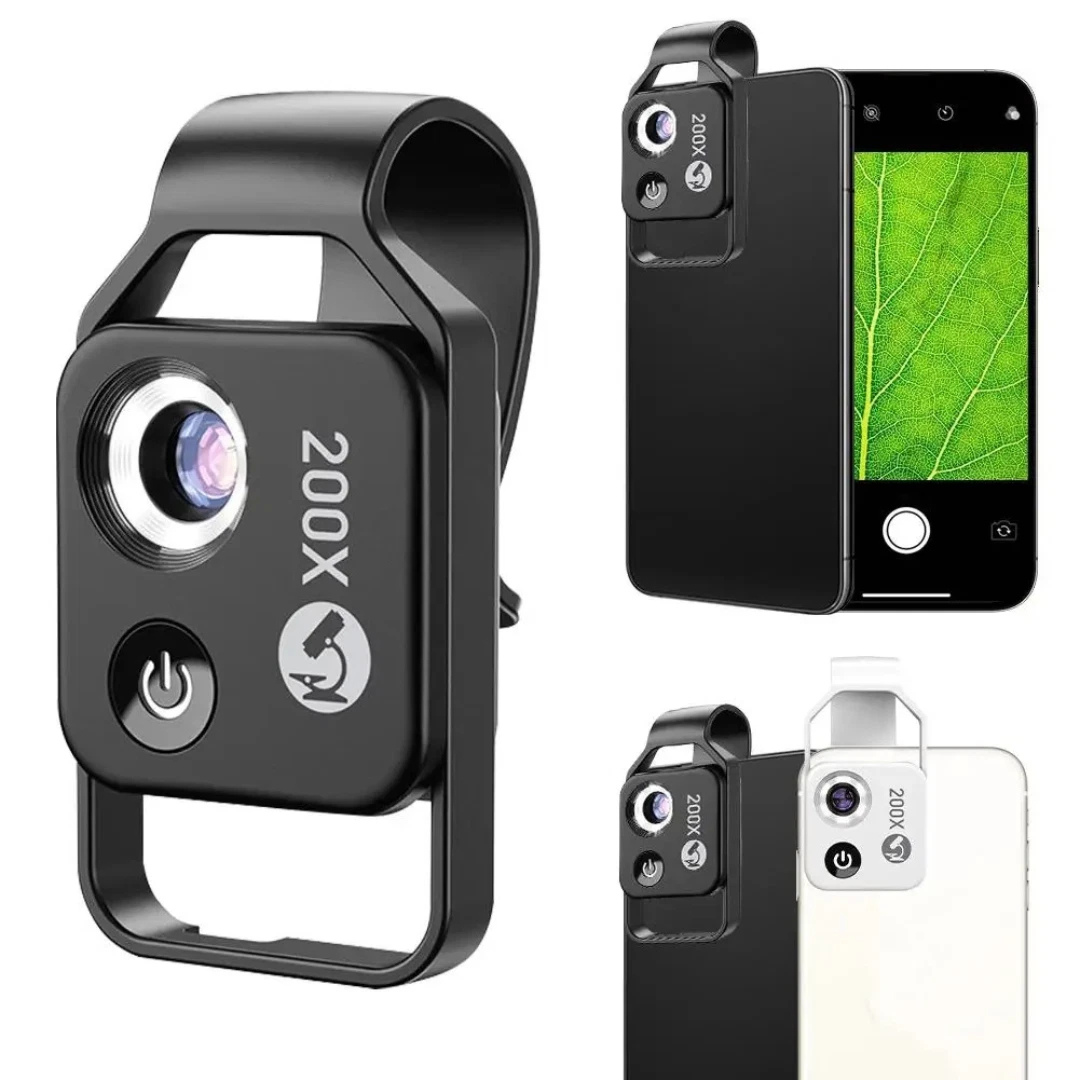 2025 Nano Zoom 200x Lens for iPhone Android HighTech Clip-On ...