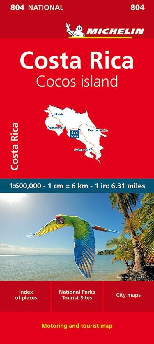 Costa Rica - National Map 804