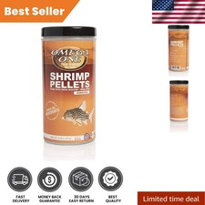 Gourmet Sinking Shrimp Pellets - 8.25 oz, Feed Fish with Real Seafood Taste