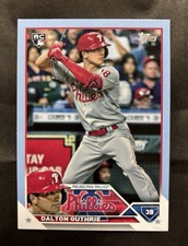 2023 Topps #398 Dalton Guthrie RC FATHER'S DAY BLUE 07/50 Philadelphia Phillies