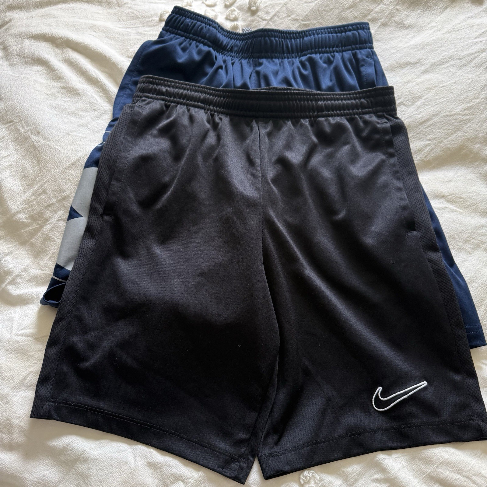 2 Shorts For The Price Of One! Nike Size L, Under Armour Size M Kids- Used Good