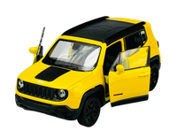 Welly Jeep Renegade Trailhawk Gelb 1:34 Die Cast Metal Model Neu Kasten 43736