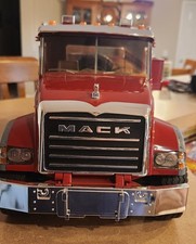 BRUDER RED MACK GRANITE SEMI TRUCK WITH TRAIL...