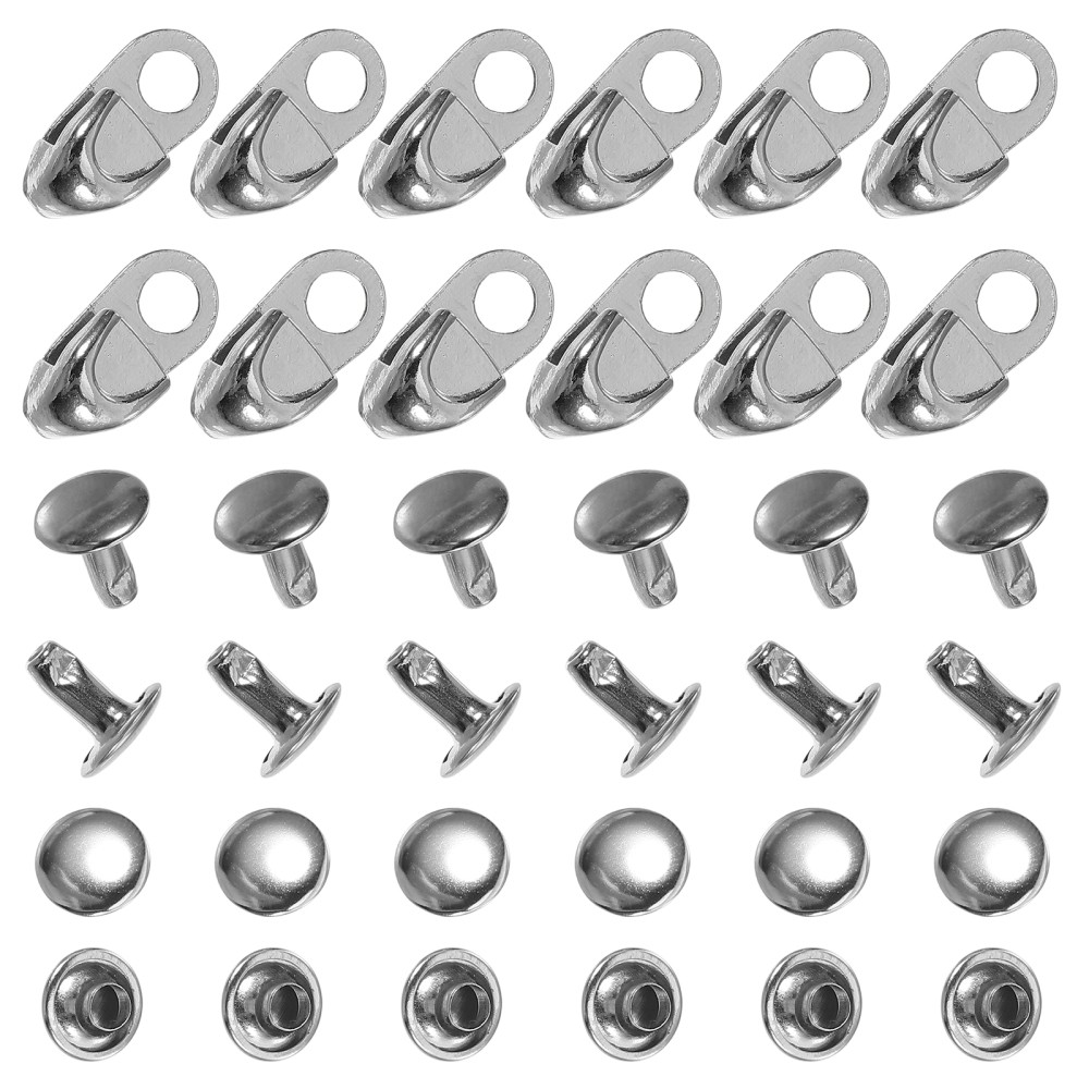 APL 12 Pezzi Gancio per Scarpe Chiusure in Pizzo Ganci per Stivali Fibbia Rivetti Fibbie per Scarpe