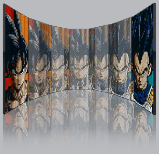 Istruzioni LEGO Art Dragon Ball: Ritratto 3D Goku Vegeta Lenticolare
