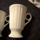 Villeroy & Boch COUNTRY HERITAGE 5.25” Ceramic Footed Mug White Handled Set Of 2 — photo 2
