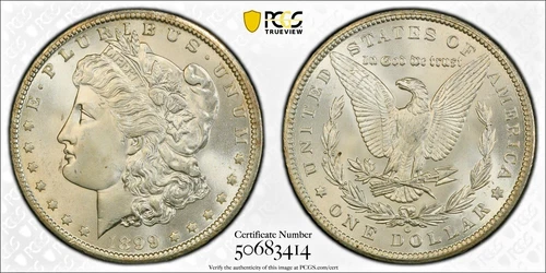 1899-O Morgan Silver Dollar PCGS Graded MS65
