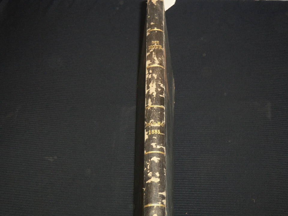 1885 ЯНВАРЬ-МАЙ ЧАС ЕЖЕНЕДЕЛЬНЫЙ ЖУРНАЛ ПЕРЕПЛЕТ ТОМ - КЛИВЛЕНД - KD 3351A - Изображение 2 из 4