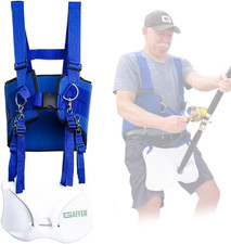 Adjustable Fishing Belt and Harness with Foam Padding and Safety Buckle